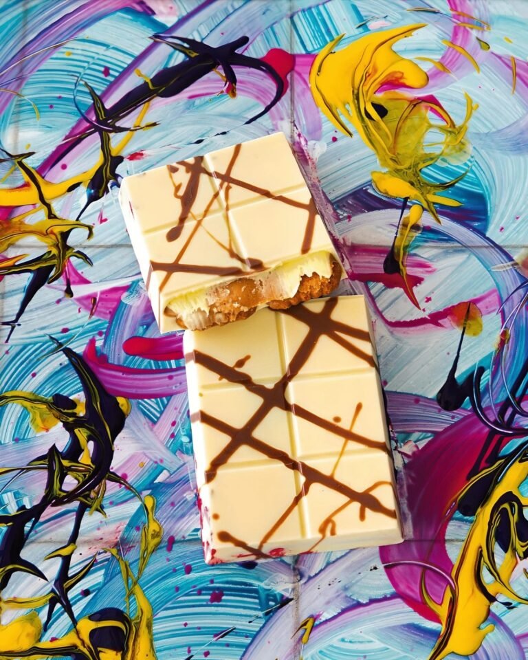 Mind Your Own Biscoff Chocolate Bar with caramelized biscuit pieces.